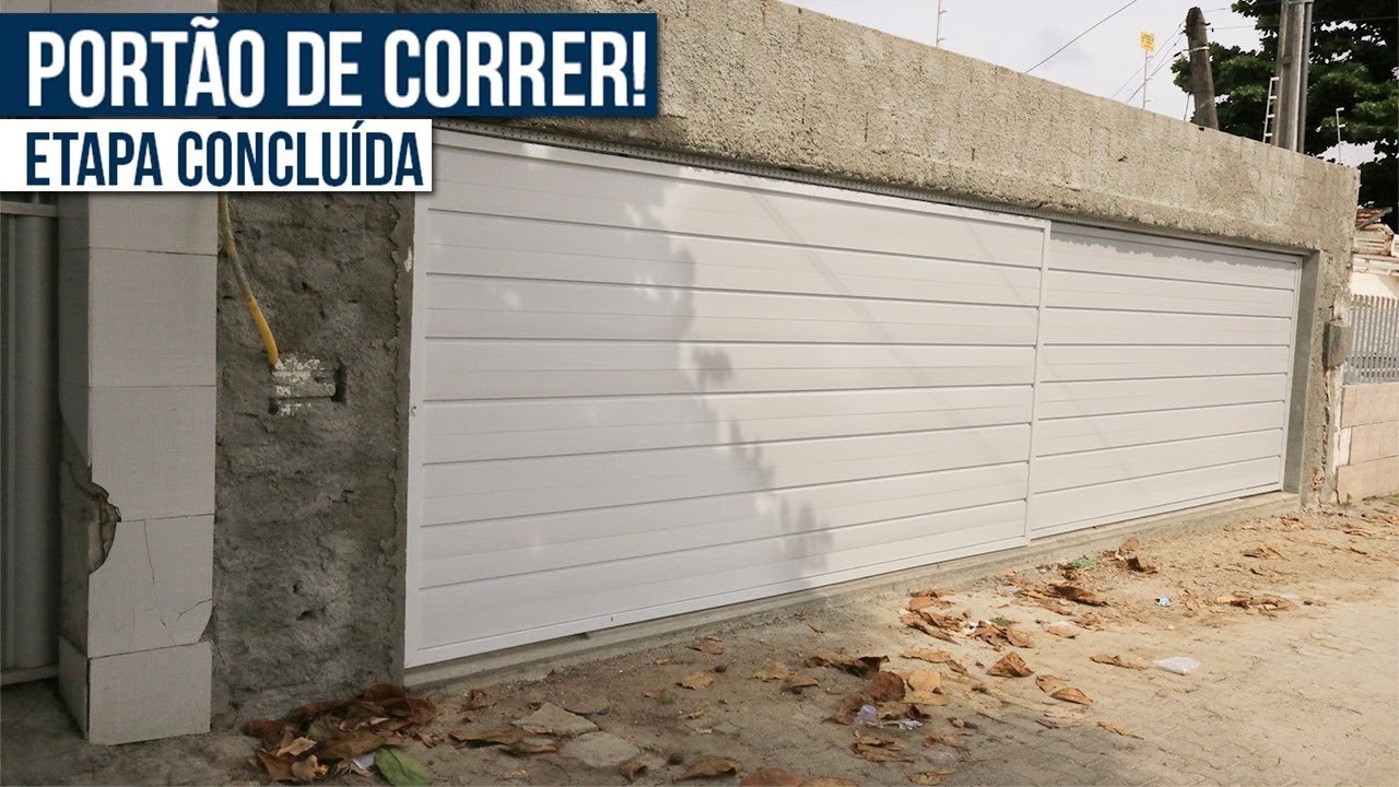 COMO CHUMBAR O TRILHO DO PORTÃO DE CORRER!! - (ETAPA CONCLUIDA)