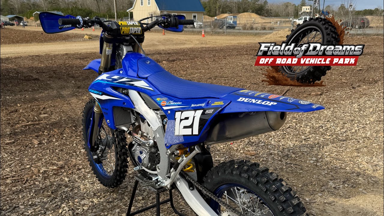 Raw break in ride on my 2026 Yamaha yz250fx at NJ Field of Dreams Mx Vet Track | Christian Baier