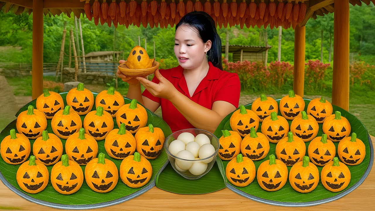 Halloween Season: Making Egg Bonda to Sell at the Market - Gardening - Cooking | Trieu Mai Huong