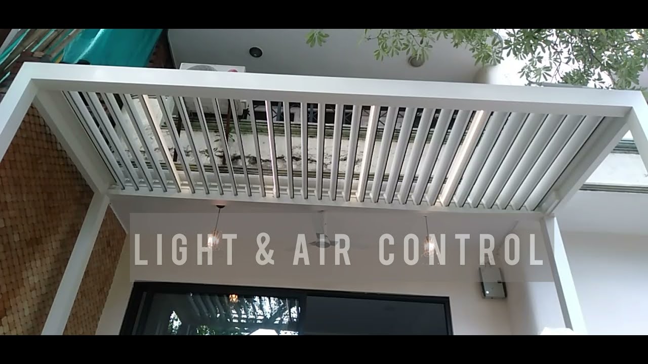 Balcony Louver Pergola| Transform Balcony with Solario Aluminum Pergola for Luxurious Outdoor Living