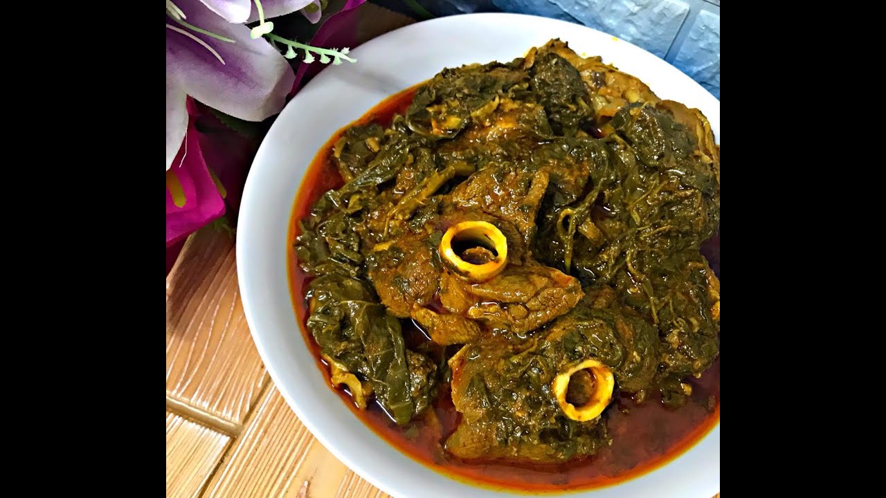 Kashmiri Saag with Mutton|Haakh Maaz|Collard Greens with Mutton|Kashmiri Mutton Recipe by Tasty Bitz