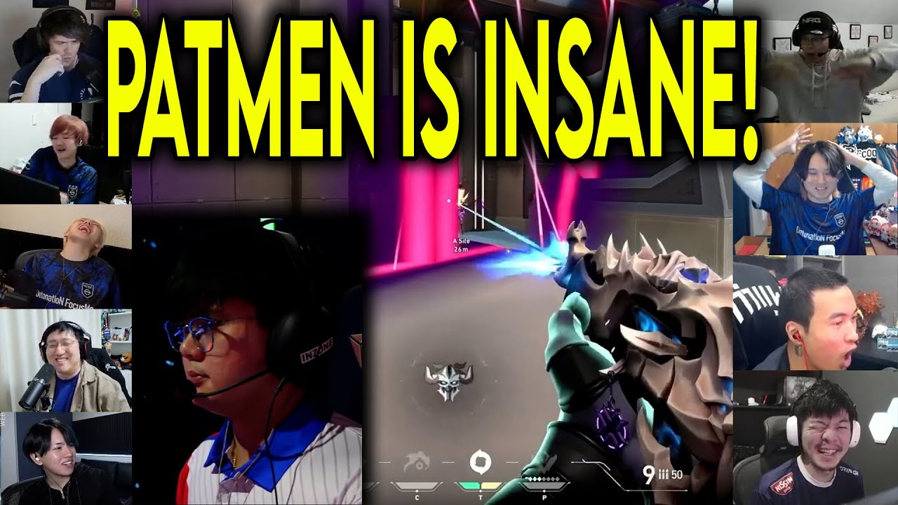 Valorant Streamers Reacts To GE PatMen Insane 4k Against DFM In VCT