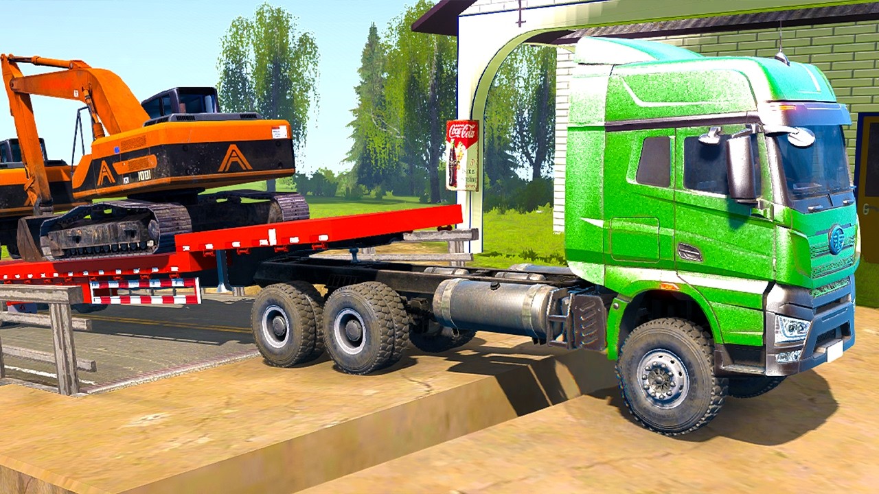 Heavy Haul in Extreme Conditions MudRunner Modded Truck #124 #snowruner #mudrunner #speedbumps