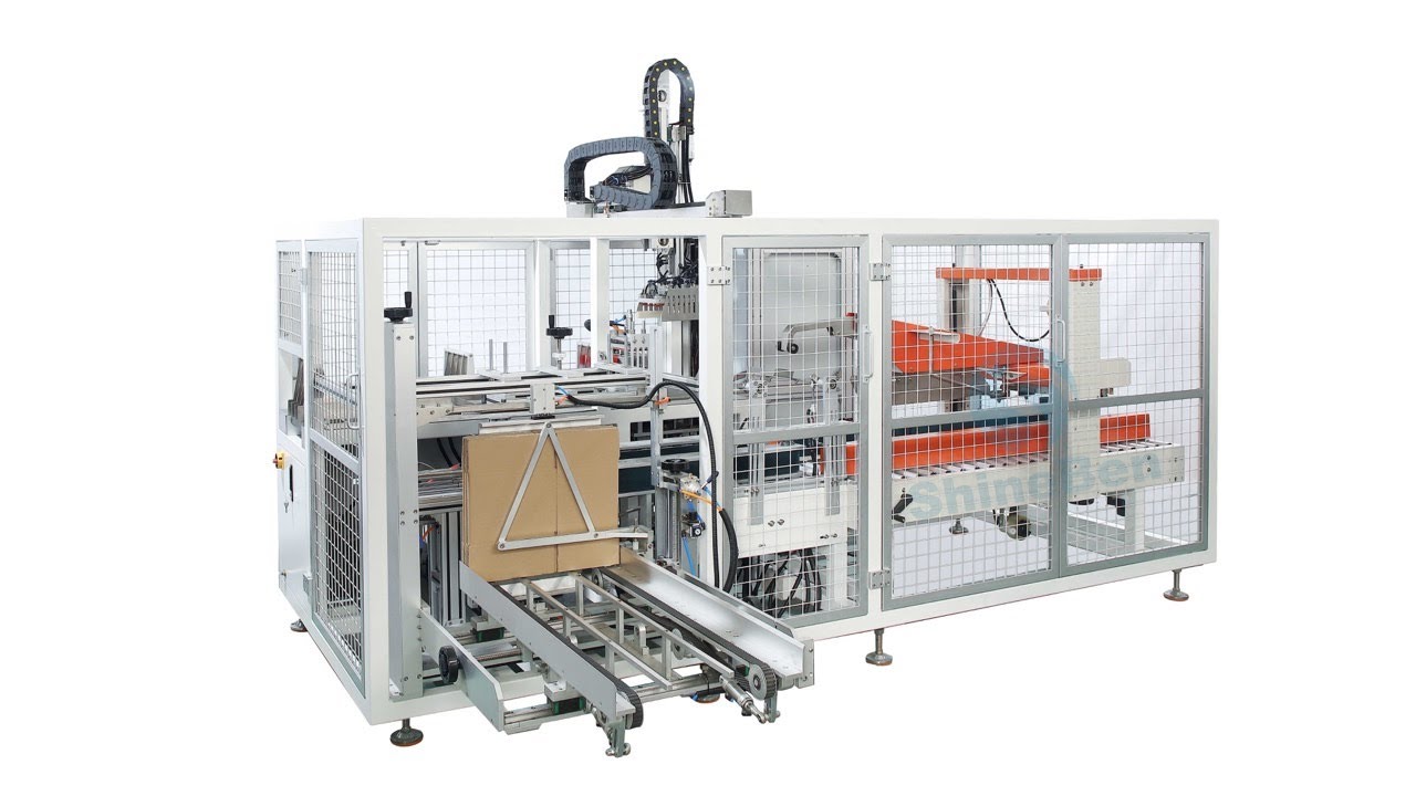 Top Load Case Packer Case erecting loading sealing machine case packing production line