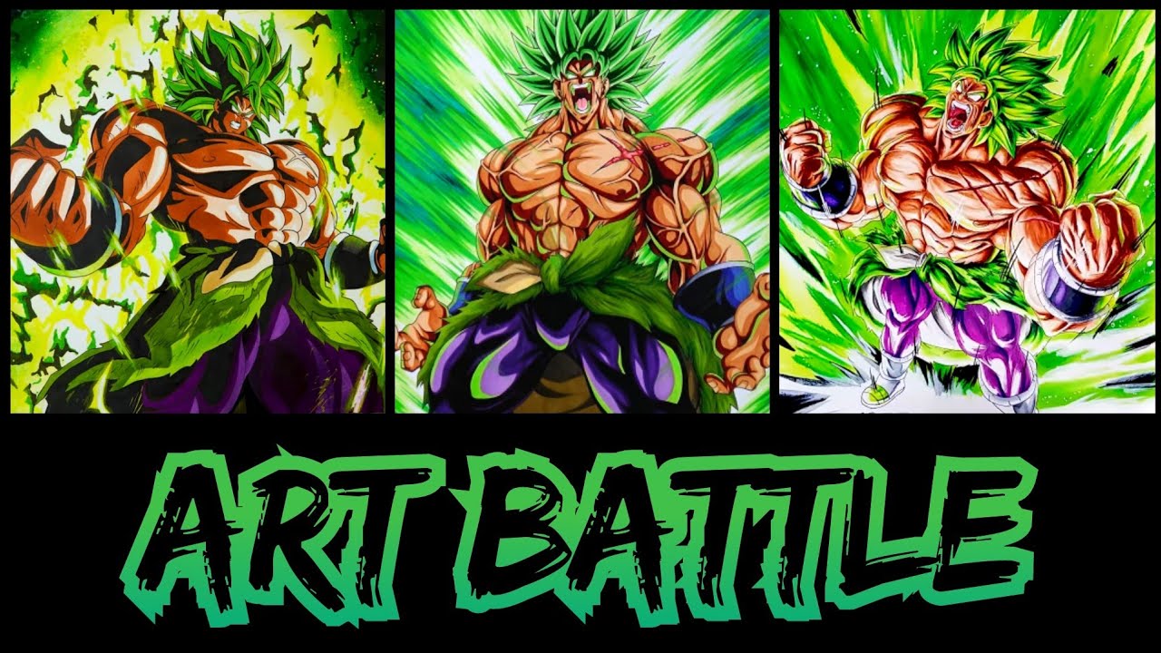 Zayne King Art VS Elde Art VS Tolg Art - Drawing DBS Broly