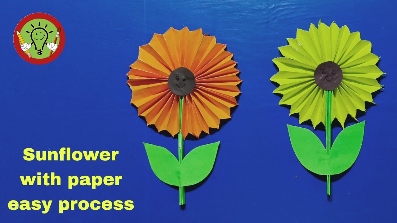 How to make a beautiful Sunflower with Paper | Paper Craft | Paper Flower