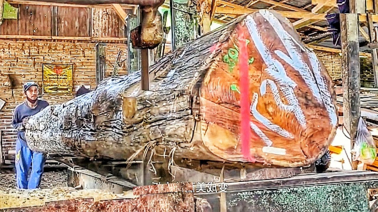 From Old and Cracked to Smooth and Strong: Turning a Rough Log into Beautiful Planks 🌲