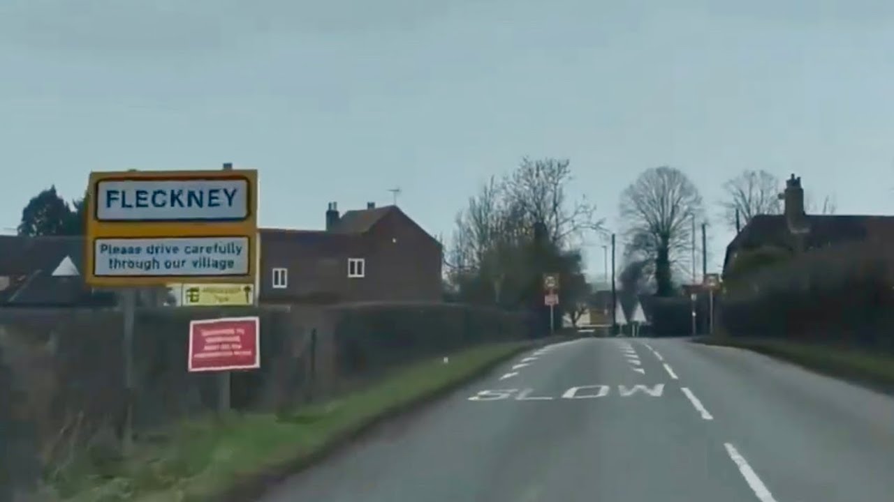 Driving from Kibworth Harcourt to Fleckney with snowflakes ❄️ 08/03/23 // dashcam footage