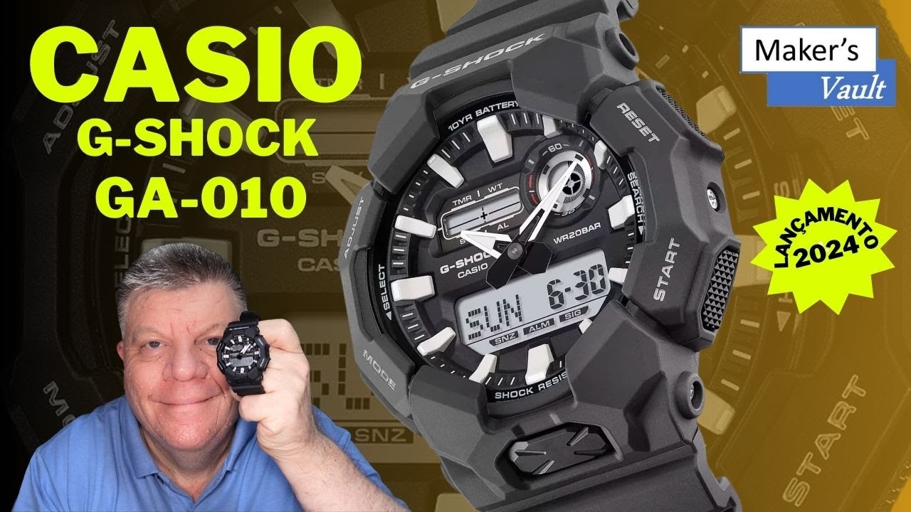 Casio G-Shock GA-010: Um novo Anadigi Carbon Core Guard