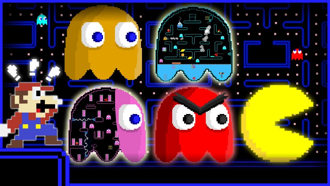 🍄Mario Bros. Giant PAC-MAN Maze Mayhem!!【Mario Cartoon Animation】