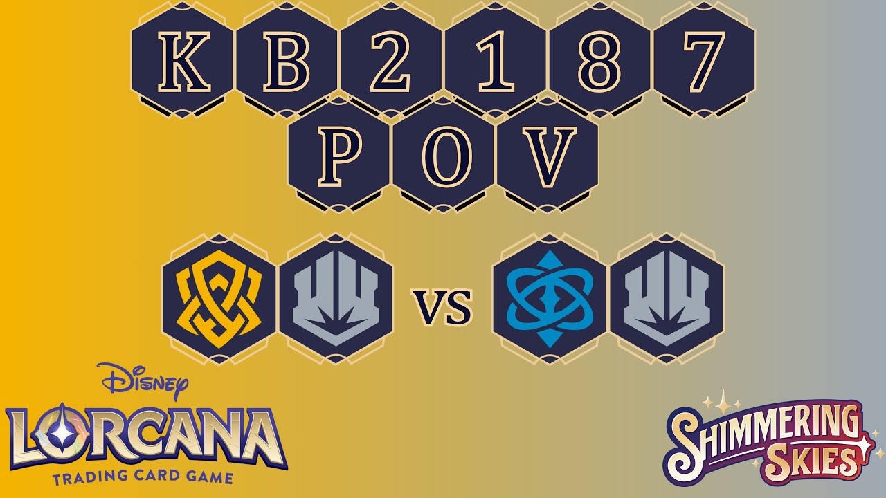 Lorcana POV SSK 2024.08.12 Rd 4 Amber/Steel Songs vs Sapphire/Steel Mufasa Ramp