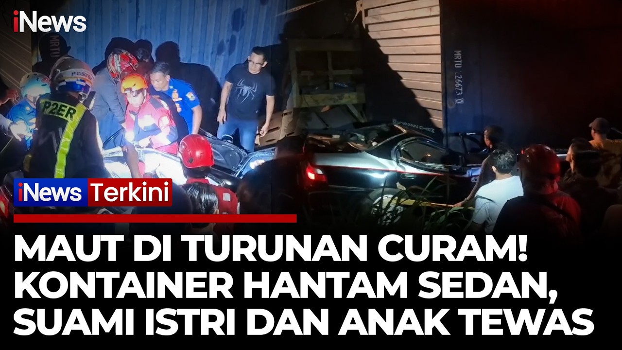 Dramatis! Evakuasi Truk Kontainer Timpa Mobil, Pasutri dan Anak Tewas | iNews Terkini