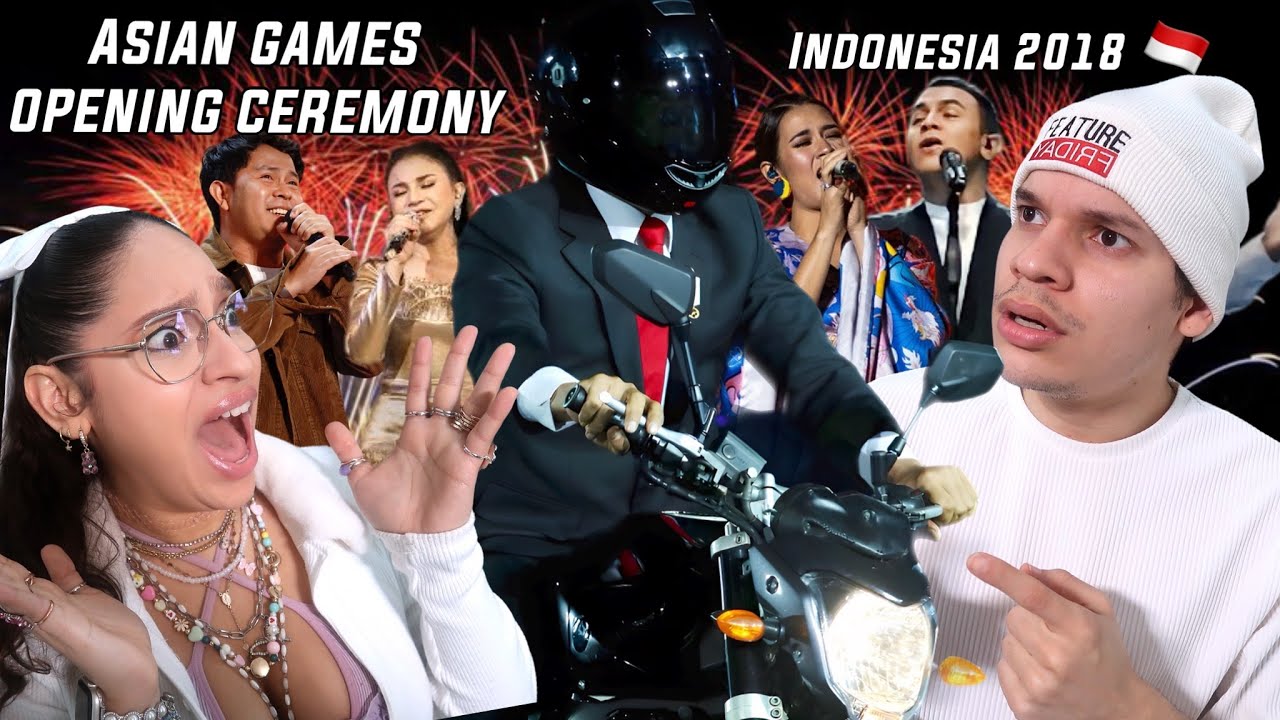 The SINGERS!!! Latinos react to INDONESIA's MIND BLOWING 2018 ASIAN Games Opening Ceremony