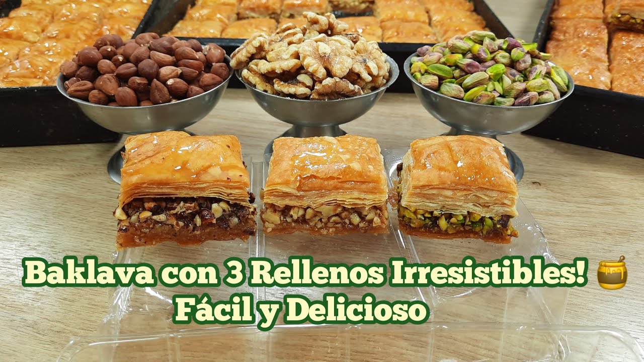 Curso gratuito SB 7 Baklava tradicional con 3 rellenos