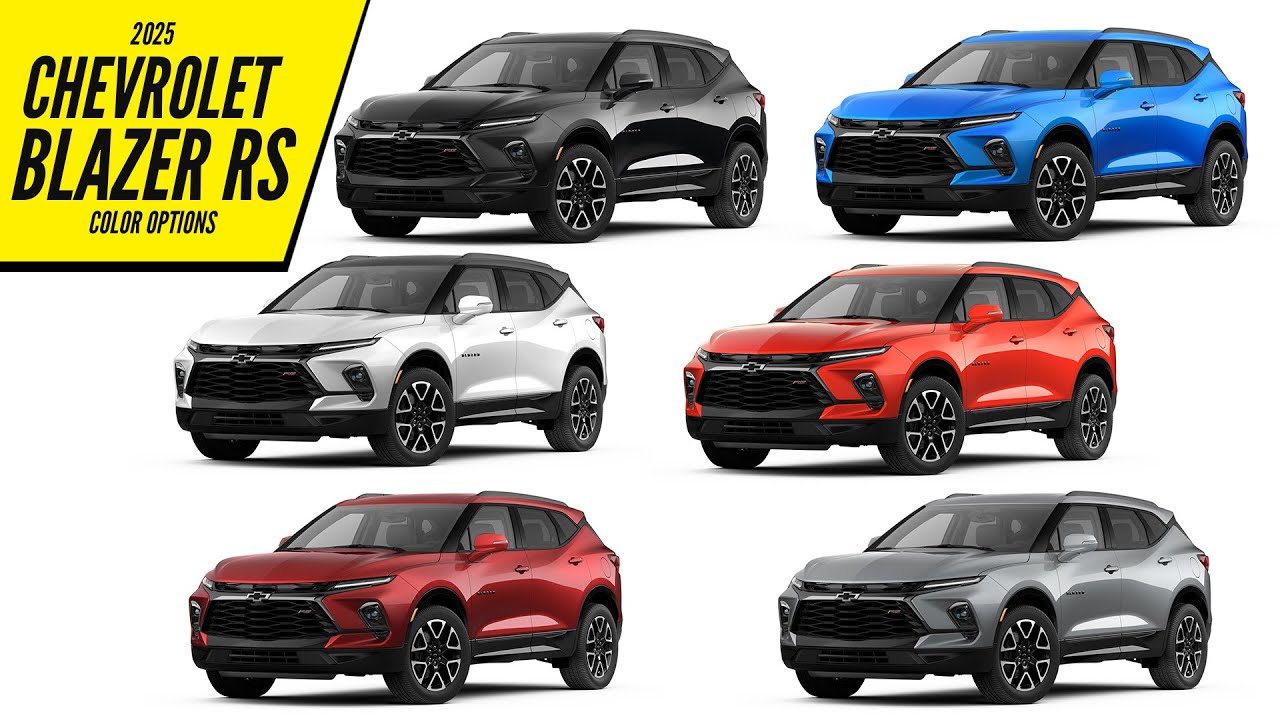 2025 Chevrolet Blazer RS - All Color Options - Images | AUTOBICS