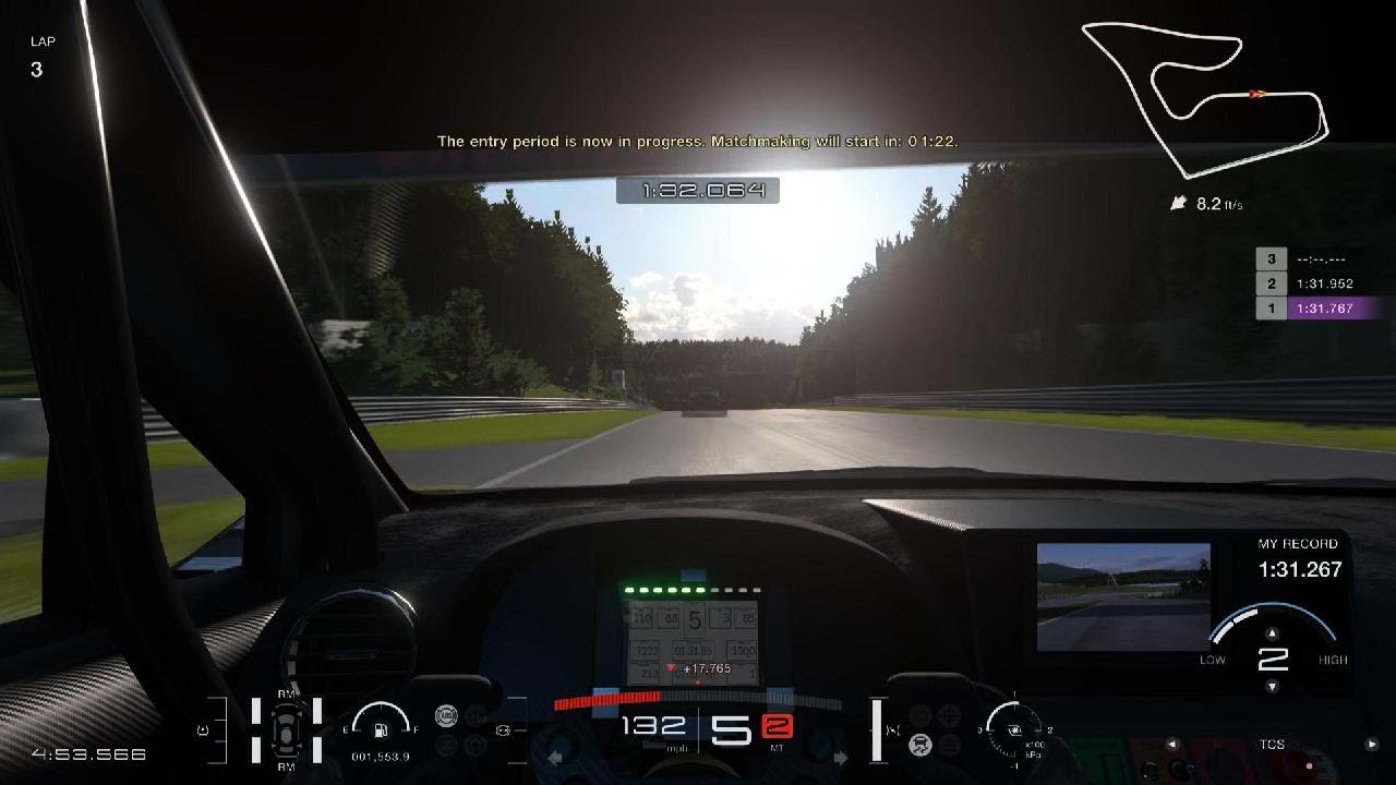 1st place start on pole