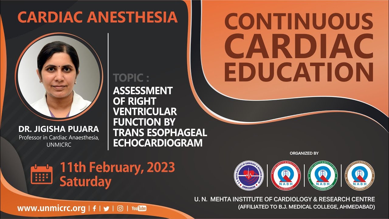 ASSESSMENT OF RIGHT VENTRICULAR FUNCTION BY TRANS ESOPHAGEAL ECHOCARDIOGRAM-CCE(ANES..) 11.02.2023
