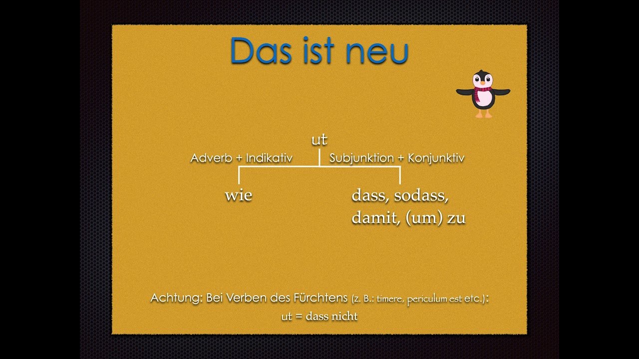 ut und ne (Latein-Lernvideo 38)