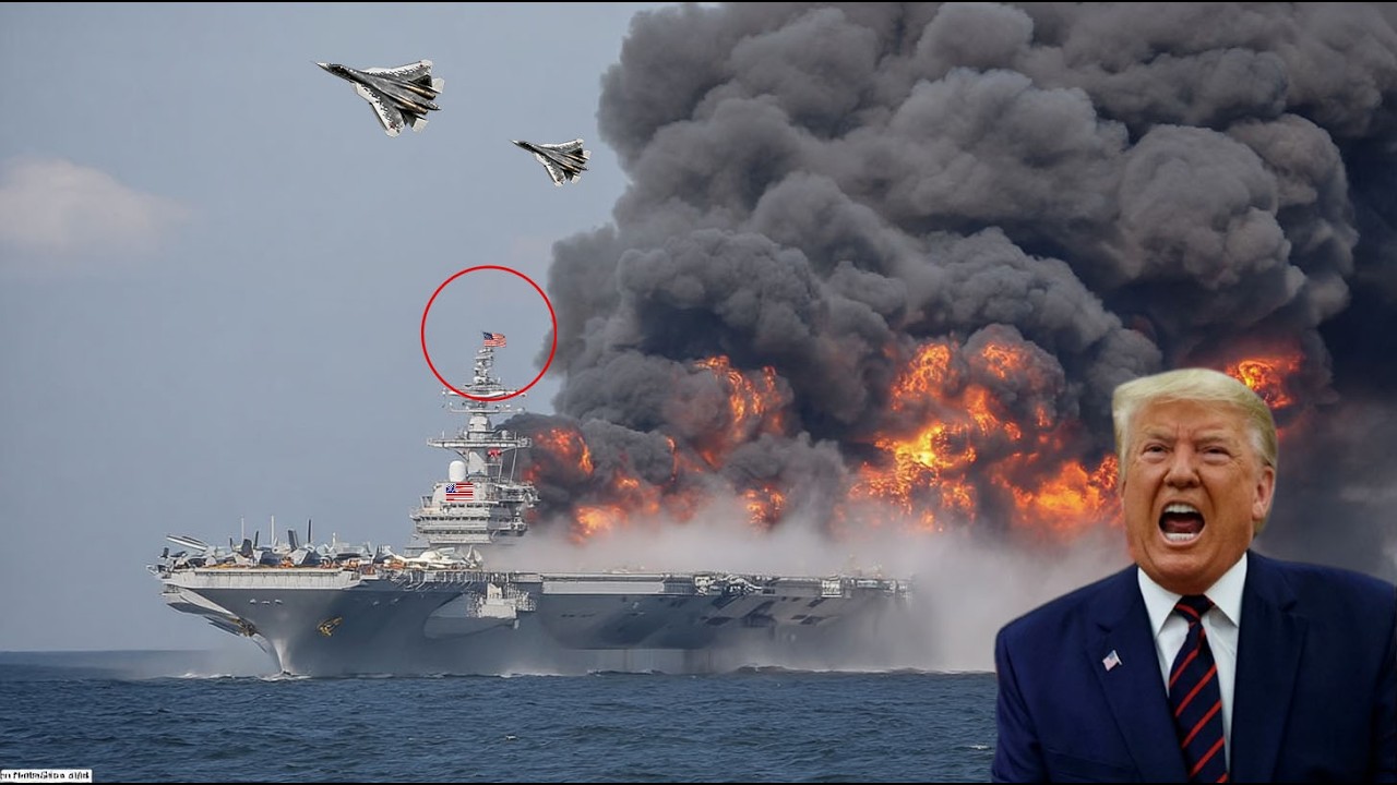 13 минут назад: российский пилот Су-57 уничтожил единственный авианосец США в Черном море