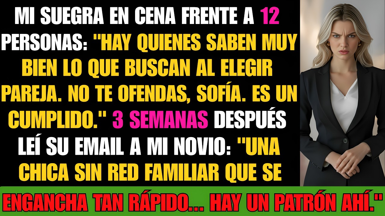 “Mi suegra me llamó cazafortunas frente a sus invitados.”