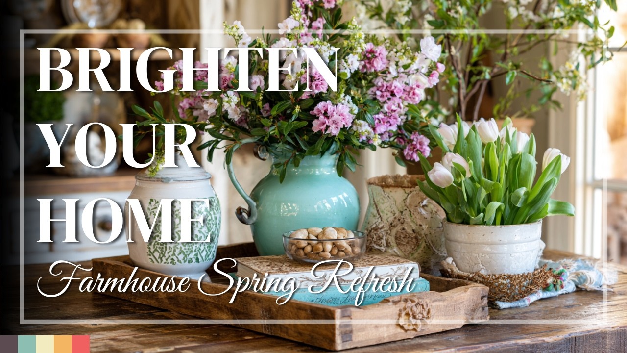Modern Farmhouse Spring Styling Secrets 🌷 Create Bright Spaces with Polished Sophistication