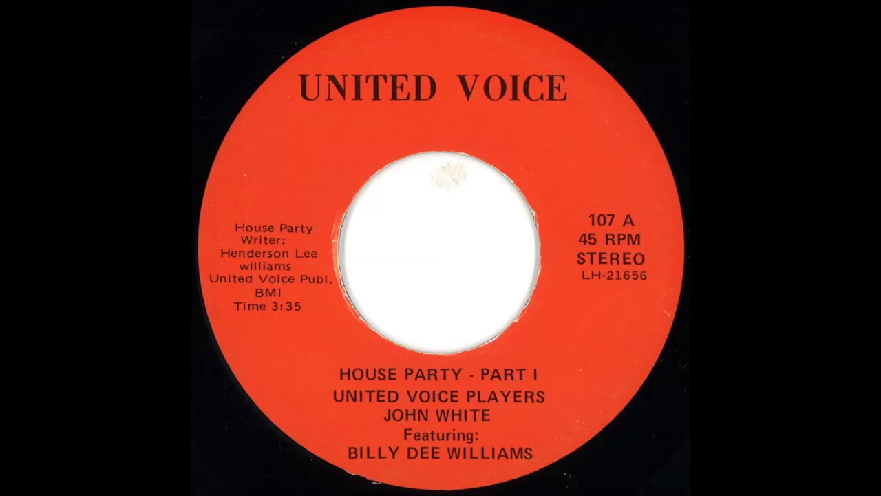 United Voice Players, John White feat. Billy Dee Williams - House Party Pt.1