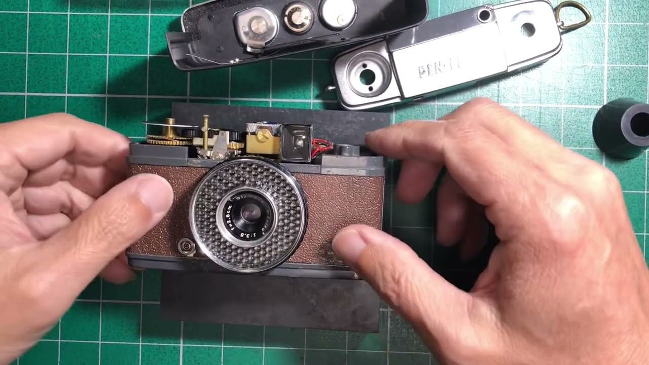 【カメラ分解・修理】　OLYMPUS  PEN EE 修理・分解・組立・撮影して見た