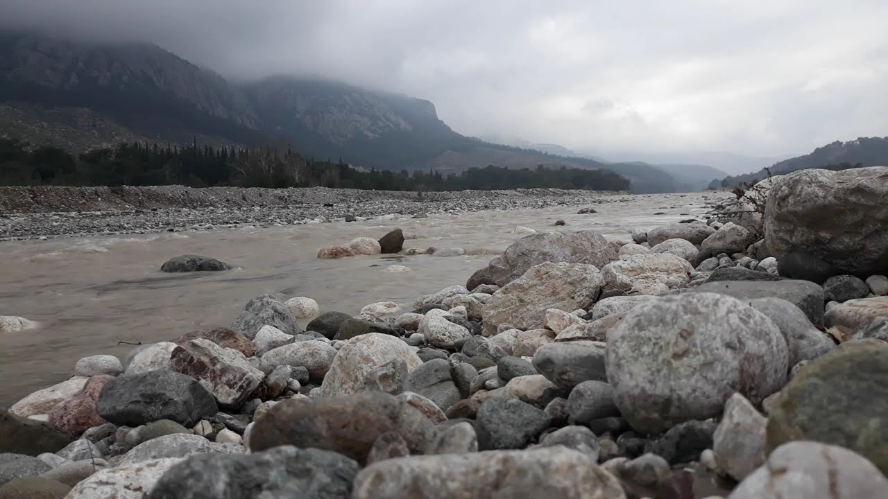 Çandır Çayı Akıyor - Suyun Sesi - ASMR - River Flows - Konyaaltı - Antalya