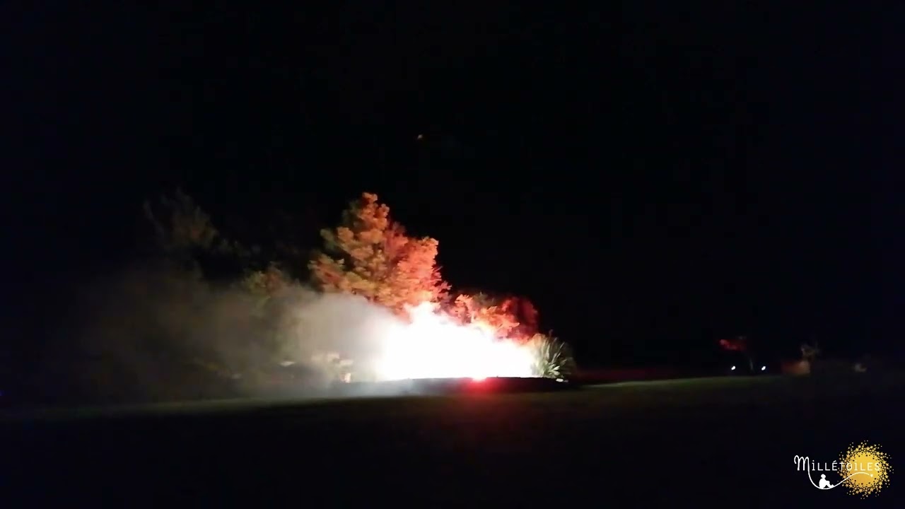 Feu d'artifice pour un mariage en Provence