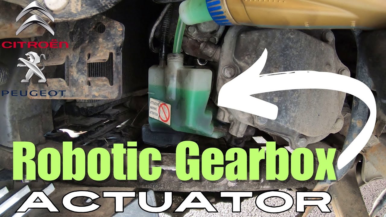 Citroen C4 Picasso Robotised EGS (BMP) gearbox actuator oil change , actionneur de boîte de vitesse