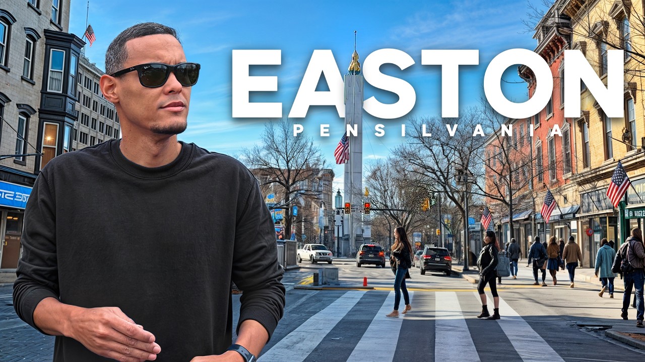 Así se vive en la ciudad de EASTON 🇺🇸 PENSILVANIA, USA