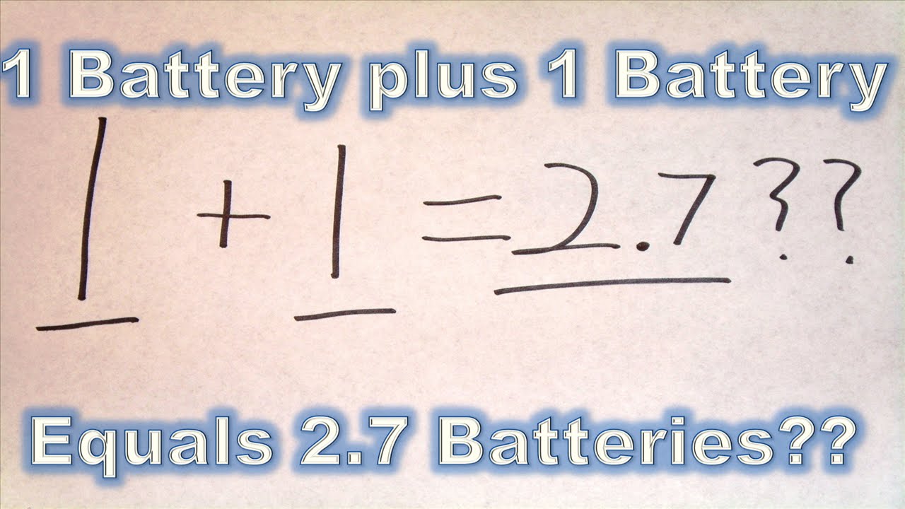 Parallel Batteries Don't Add part2: When 1+1 = 2.7