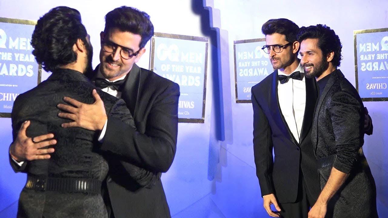 Shahid Kapoor Shows Love And Respect Towards Hritik Roshan At GQ Man Of The Year Award