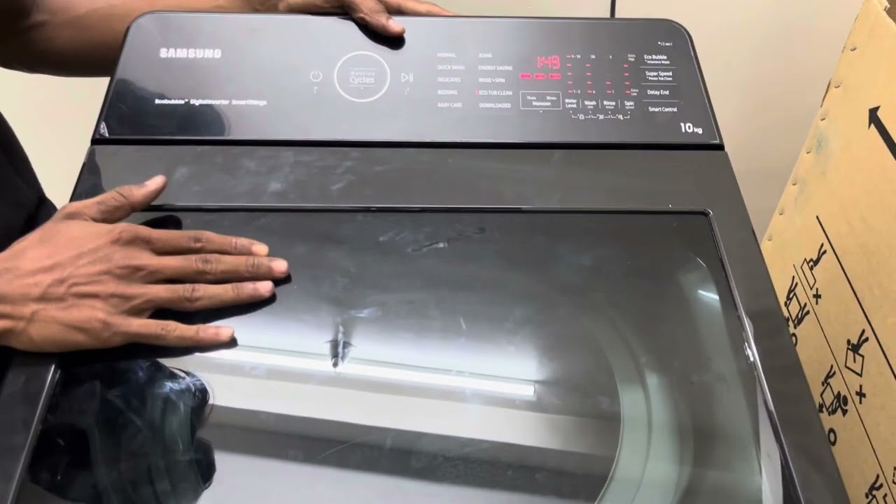 Samsung Ecobubble Washing Machine ⚡ 10 kg Top Load Washing Machine demo/how to ues/