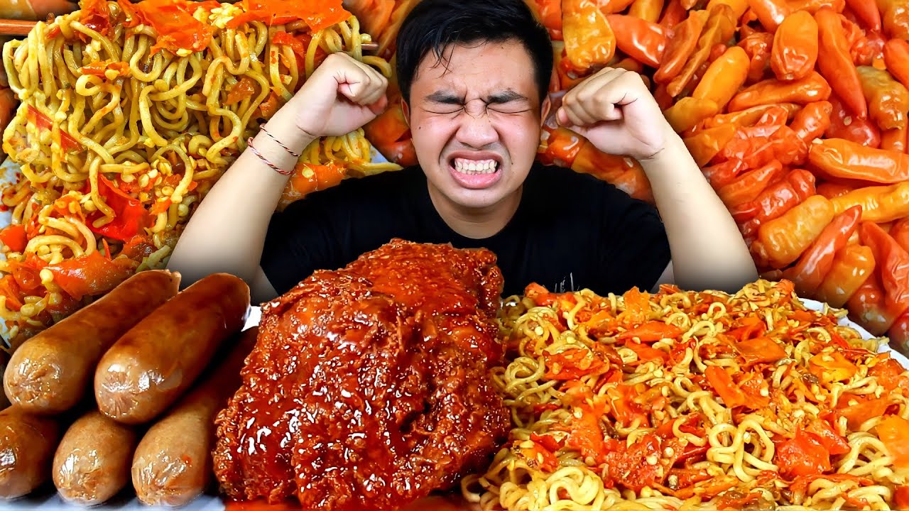 SAMPE NANGIS 🔥 MUKBANG INDOMIE ABANG ADEK 100 CABE RAWIT | MIE TERPEDAS INDONESIA