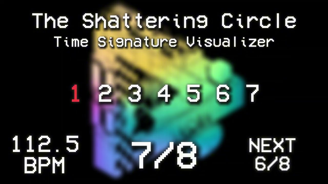 The Shattering Circle Time Signature Visualizer | ULTRAKILL 8-3 OST #2