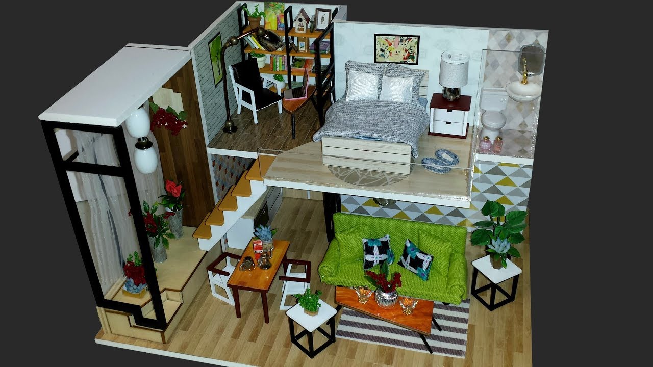 DIY 2 Story Miniature Dollhouse