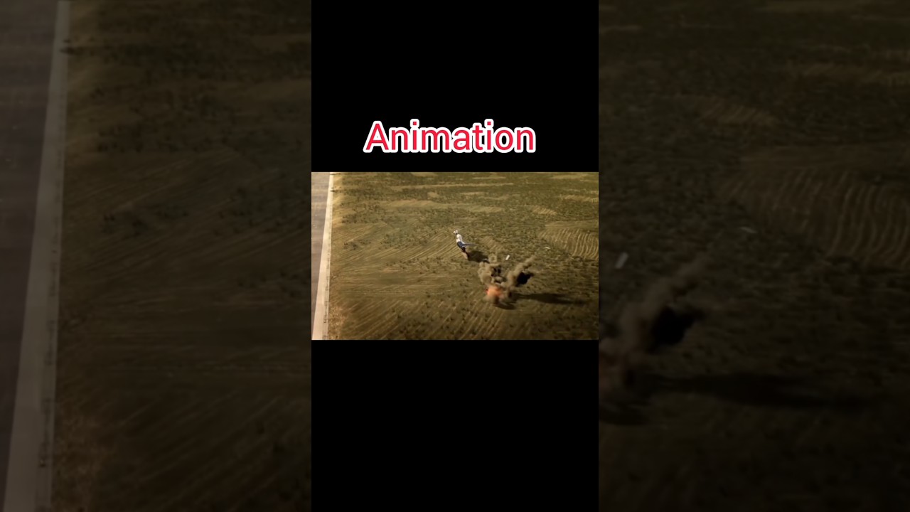 Animation Vs Real - KLM City Hopper Airline Flight 433 #ytshorts #shorts #planecrash