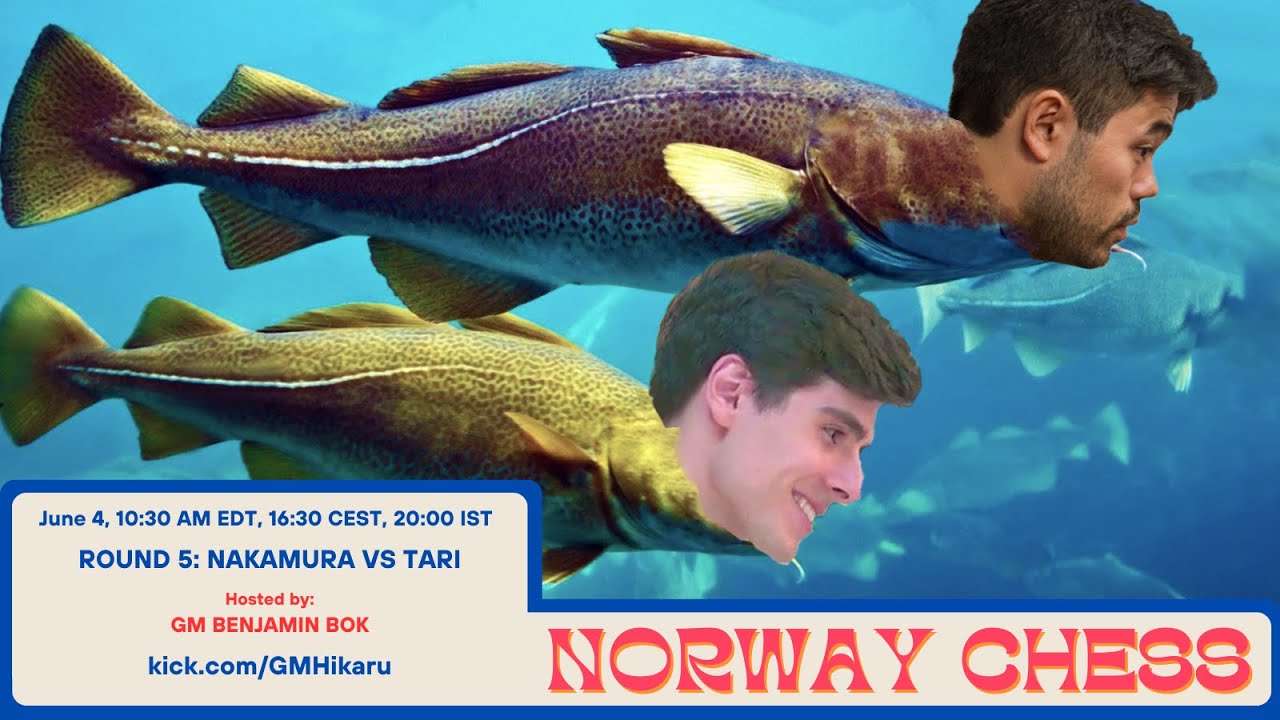 Anish Giri vs Hikaru Nakamura, Norway Chess 2023