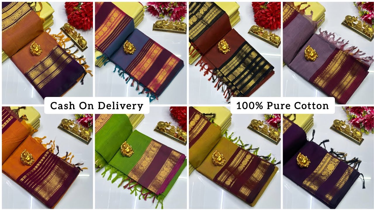 WhatsApp for Order: 9786192868 ✨ Kanji Cotton Saree Collection ✨ Saree W Running Blouse 900+S 