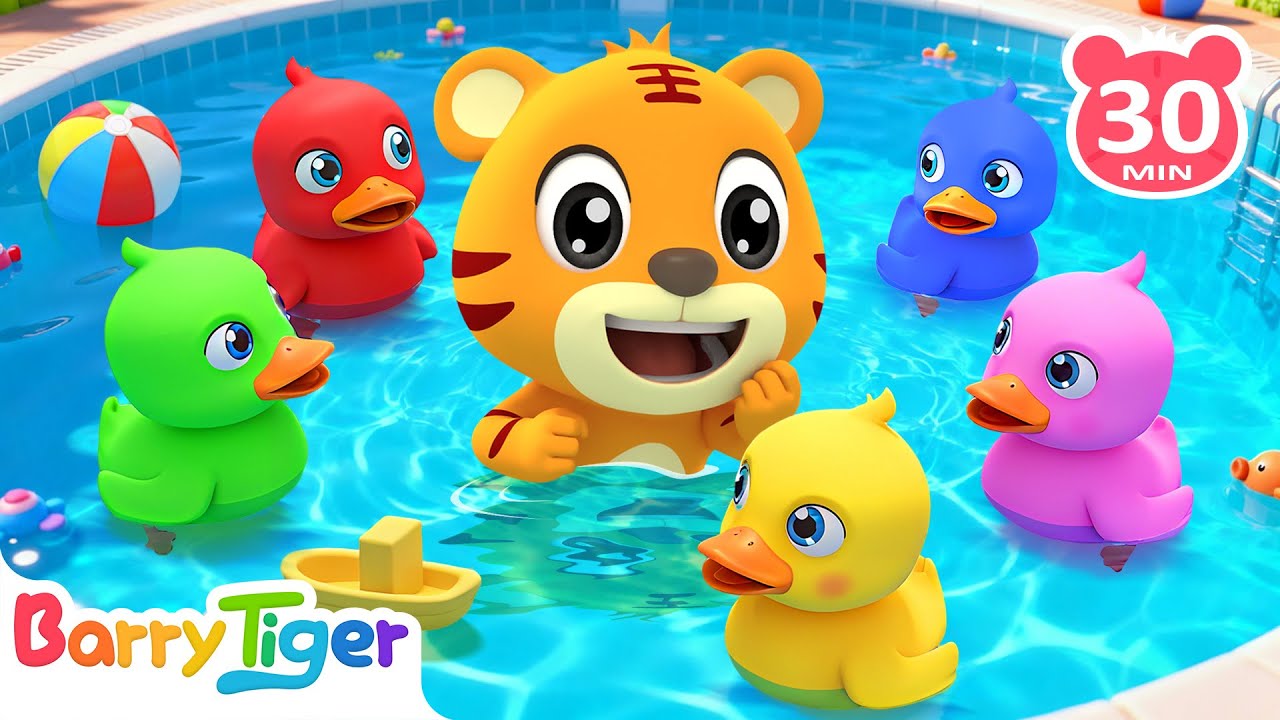 Count and Sing with BarryTiger | Numbers & Animal Fun | Ducks,Monkeys | Nursery Rhymes & Kids Songs