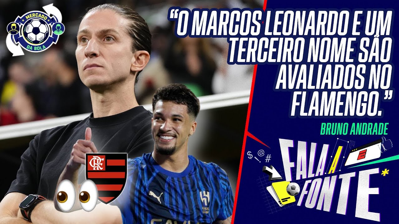 MARCOS LEONARDO &Eacute; ALVO DO FLAMENGO? ENTENDA OS MOVIMENTOS DE BOTO E FILIPE LU&Iacute;S NO MERCADO