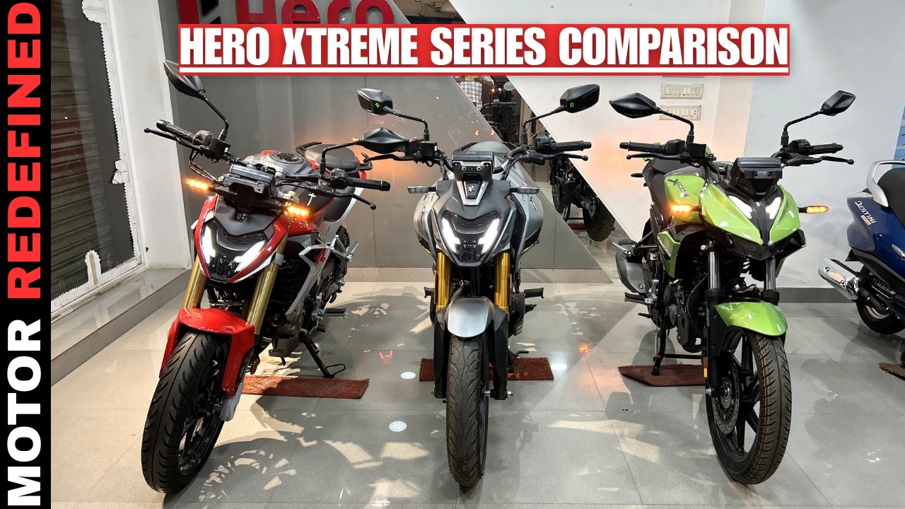 2026 HERO Xtreme 160R 4V Cruise Control Vs Xtreme 125R Dual ABS Vs Xtreme 250R Detailed Comparison.