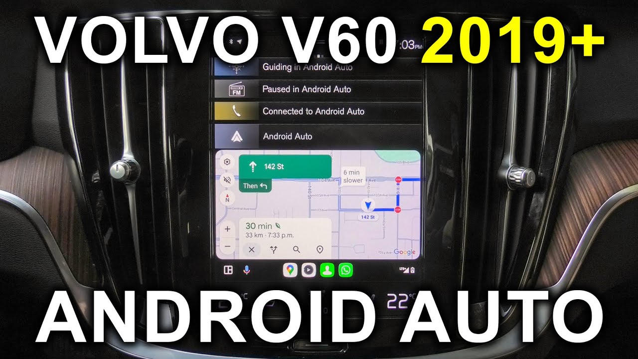 Volvo V60 (2019-2022): How To Connect (Enable) Android Auto?