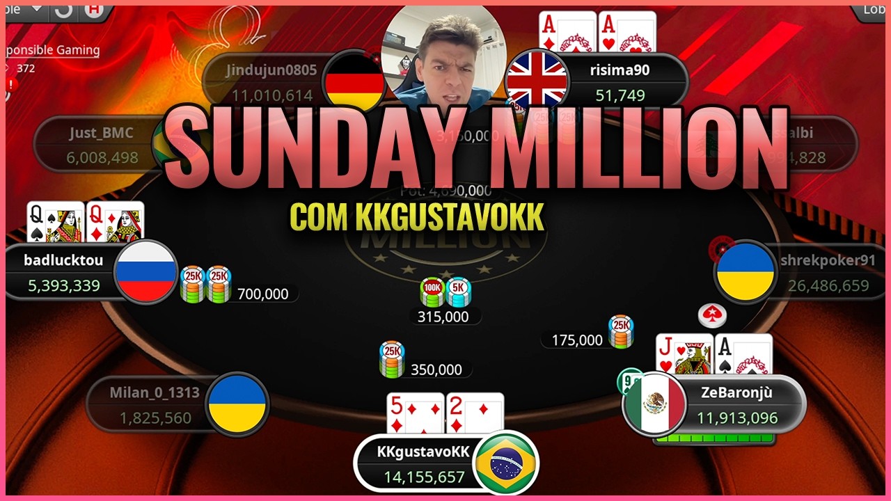 Sunday Million com KKGustavo