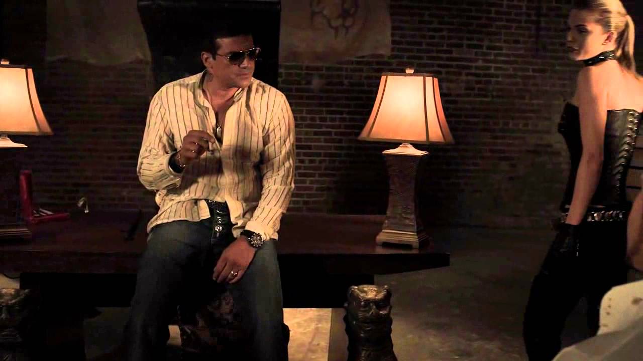 In Thigh Boots, Annalynne McCord Plays