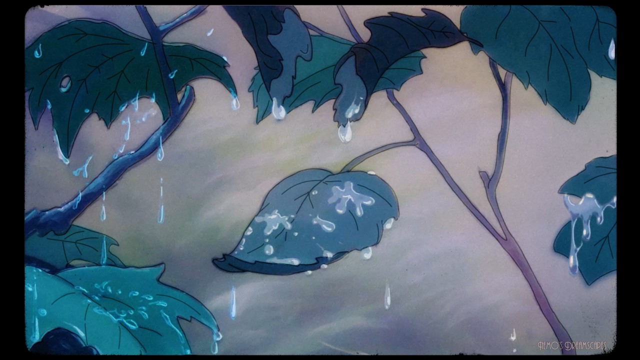 oddly soothing pitter-patter of rain on the leaves 🍃💧| vintage disney dreamy classical music