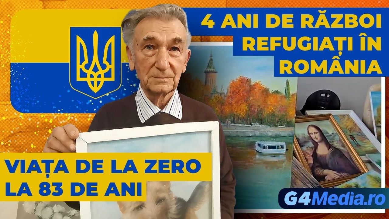 Refugiat la senectute. Pictorul ucrainean de 83 de ani care a luat-o de la zero în Timișoara