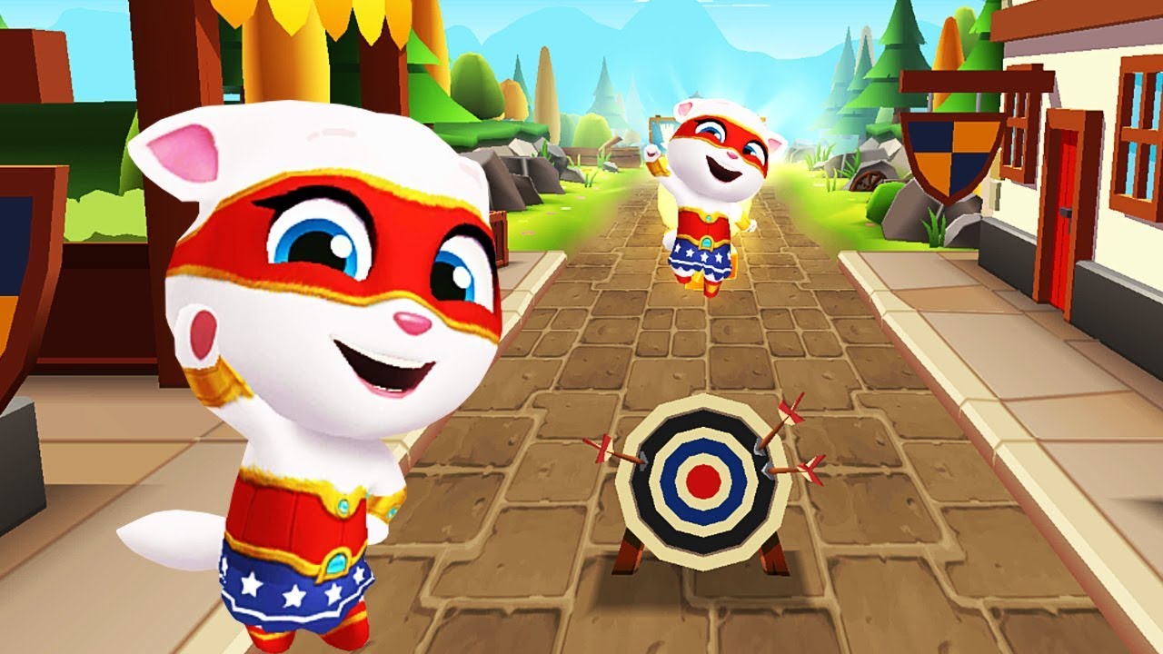 Super Angela Trượt Tuyết Và Chạy Lấy Vàng Ở Thời Trung Cổ #125 - Talking Tom Gold Run