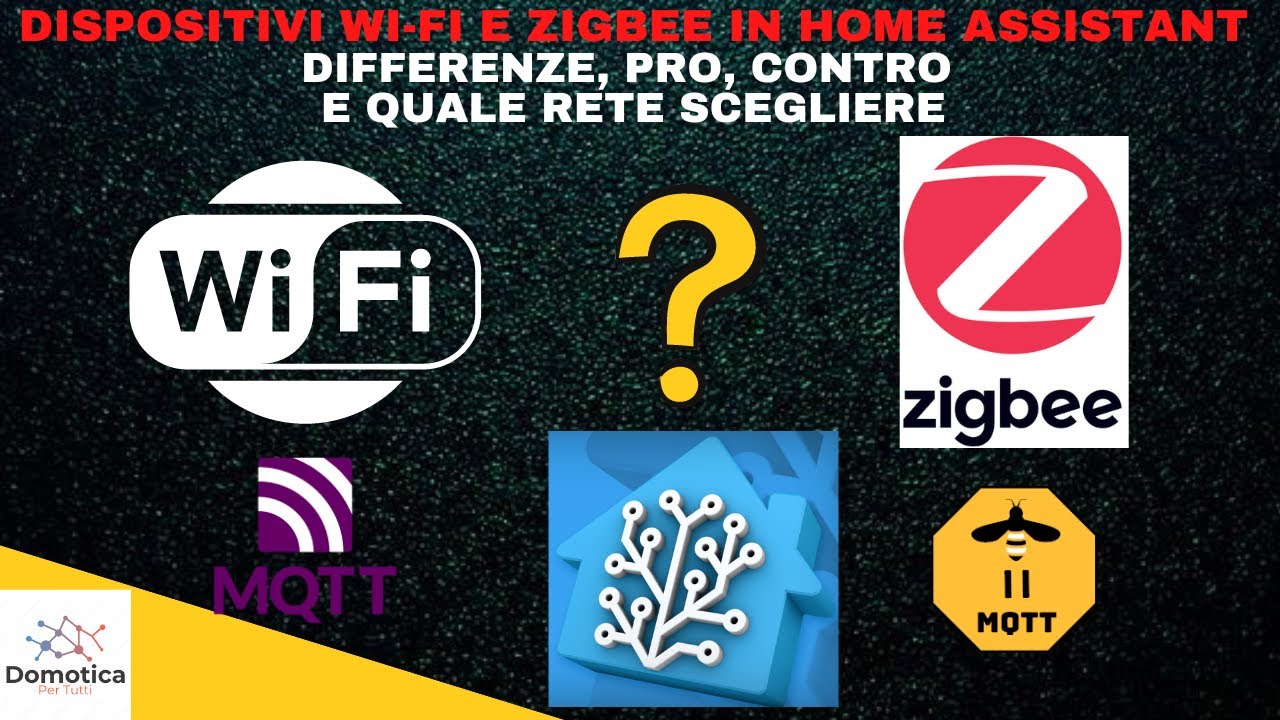 Dispositivi Wi-fi e Zigbee in Home Assistant... Differenze, pro, contro e tutti i segreti delle reti